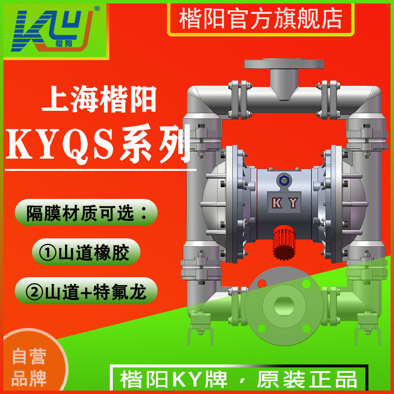 KYQS50LC4不銹鋼襯特氟龍氣動隔膜泵3