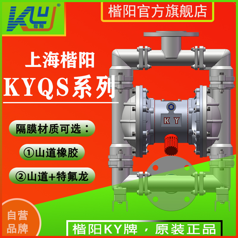 KYQS65LC4不銹鋼襯氟氣動隔膜泵4